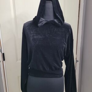 Express Black Textured Hoodie